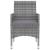 Set mobilier de grădină cu perne, 3 buc, poliratan și sticlă GartenMobel Dekor