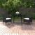 Set mobilier de grădină cu perne, 3 buc., poliratan și sticlă GartenMobel Dekor