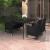 Set mobilier de grădină cu perne 5 piese poliratan & sticlă GartenMobel Dekor