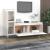 Comode TV, 2 buc., alb, lemn masiv de pin GartenMobel Dekor