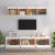 Comode TV, alb, 5 buc., lemn masiv de pin GartenMobel Dekor