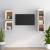 Comode TV, 3 buc., alb, lemn masiv de pin GartenMobel Dekor