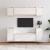 Comode TV, 6 buc., alb, lemn masiv de pin GartenMobel Dekor