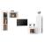 Comode TV, alb, 4 buc., lemn masiv de pin GartenMobel Dekor