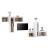 Comode TV, alb, 6 buc., lemn masiv de pin GartenMobel Dekor