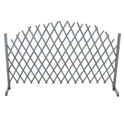 Gard din spalier, gri,1,8 x 1 m, lemn masiv de brad GartenMobel Dekor