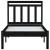 Cadru de pat Small Single UK 2FT6, negru, 75x190 cm, lemn masiv GartenMobel Dekor