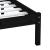 Cadru de pat Small Single UK 2FT6, negru, 75x190 cm, lemn masiv GartenMobel Dekor