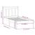Cadru de pat Small Single UK 2FT6, negru, 75x190 cm, lemn masiv GartenMobel Dekor