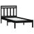 Cadru de pat Small Single UK 2FT6, negru, 75x190 cm, lemn masiv GartenMobel Dekor
