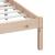 Cadru de pat dublu 4FT6, 135x190 cm, lemn masiv GartenMobel Dekor
