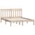 Cadru de pat dublu 4FT6, 135x190 cm, lemn masiv GartenMobel Dekor