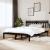 Cadru pat, negru, 140x190 cm, lemn masiv de pin GartenMobel Dekor