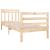 Cadru de pat Small Single 2FT6, 75x190 cm, lemn masiv GartenMobel Dekor
