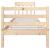 Cadru de pat Small Single 2FT6, 75x190 cm, lemn masiv GartenMobel Dekor