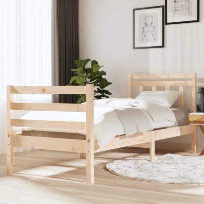 Cadru de pat Small Single 2FT6, 75x190 cm, lemn masiv GartenMobel Dekor