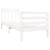 Cadru de pat Single 3FT, alb, 90x190 cm, lemn masiv GartenMobel Dekor