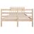 Cadru de pat Small Double 4FT, 120x190 cm, lemn masiv GartenMobel Dekor