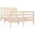 Cadru de pat Small Double 4FT, 120x190 cm, lemn masiv GartenMobel Dekor