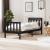 Cadru de pat Small Single 2FT6, negru, 75x190 cm lemn masiv GartenMobel Dekor