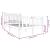Cadru de pat Small Double 4FT, 120x190 cm, lemn masiv GartenMobel Dekor