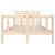 Cadru de pat Small Double 4FT, 120x190 cm, lemn masiv GartenMobel Dekor