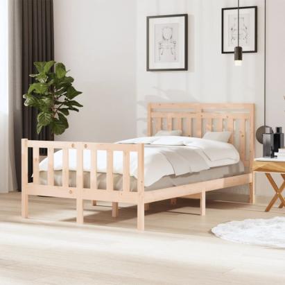Cadru de pat Small Double 4FT, 120x190 cm, lemn masiv GartenMobel Dekor