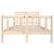Cadru de pat dublu 4FT6, 135x190 cm, lemn masiv GartenMobel Dekor