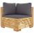 Set mobilier grădină cu perne, 6 piese, lemn masiv de tec GartenMobel Dekor