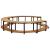 Mobilier de împrejmuire spa, 273x53 cm, lemn masiv de acacia GartenMobel Dekor