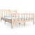 Cadru pat 5FT King Size ,150x200 cm,lemn masiv GartenMobel Dekor