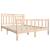 Cadru pat 5FT King Size ,150x200 cm,lemn masiv GartenMobel Dekor