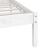 Cadru pat, alb, 140x190 cm, lemn masiv de pin GartenMobel Dekor