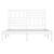 Cadru pat, alb, 140x190 cm, lemn masiv de pin GartenMobel Dekor