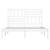 Cadru pat, alb, 140x200 cm,lemn masiv de pin GartenMobel Dekor