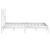 Cadru pat, alb, 140x200 cm,lemn masiv de pin GartenMobel Dekor