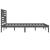 Cadru de pat, gri, 200 x 200 cm, lemn masiv de pin GartenMobel Dekor
