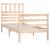 Cadru de pat Small Single 2FT6, 75x190 cm, lemn masiv GartenMobel Dekor
