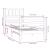 Cadru de pat Small Single 2FT6, 75x190 cm, lemn masiv GartenMobel Dekor