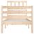 Cadru de pat Small Single 2FT6, 75x190 cm, lemn masiv GartenMobel Dekor