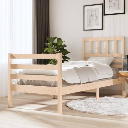 Cadru de pat Small Single 2FT6, 75x190 cm, lemn masiv GartenMobel Dekor