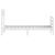 Cadru de pat Small Single 2FT6, alb, 75x190 cm, lemn masiv GartenMobel Dekor