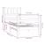 Cadru de pat Small Single 2FT6, alb, 75x190 cm, lemn masiv GartenMobel Dekor