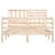 Cadru de pat Small Double 4FT, 120x190 cm, lemn masiv GartenMobel Dekor