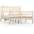Cadru de pat Small Double 4FT, 120x190 cm, lemn masiv GartenMobel Dekor