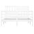 Cadru de pat Small Double 4FT, alb, 120x190 cm, lemn masiv GartenMobel Dekor