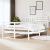 Cadru de pat Small Double 4FT, alb, 120x190 cm, lemn masiv GartenMobel Dekor