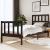 Cadru de pat Small Single 2FT6, negru, 75x190 cm, lemn masiv GartenMobel Dekor