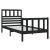Cadru de pat Small Single 2FT6, negru, 75x190 cm, lemn masiv GartenMobel Dekor