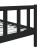 Cadru de pat Small Single 2FT6, negru, 75x190 cm, lemn masiv GartenMobel Dekor